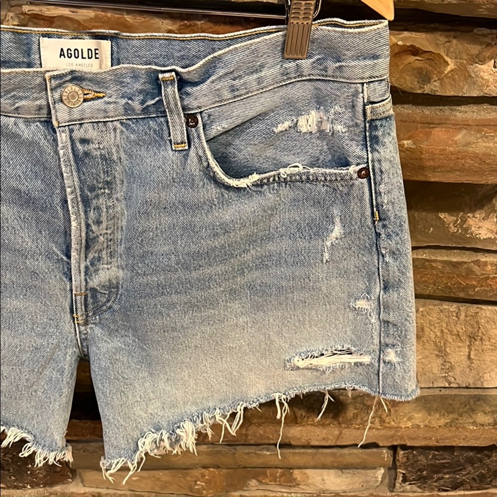 AGOLDE Parker Vintage Cut Off Shorts - Picture 5 of 9